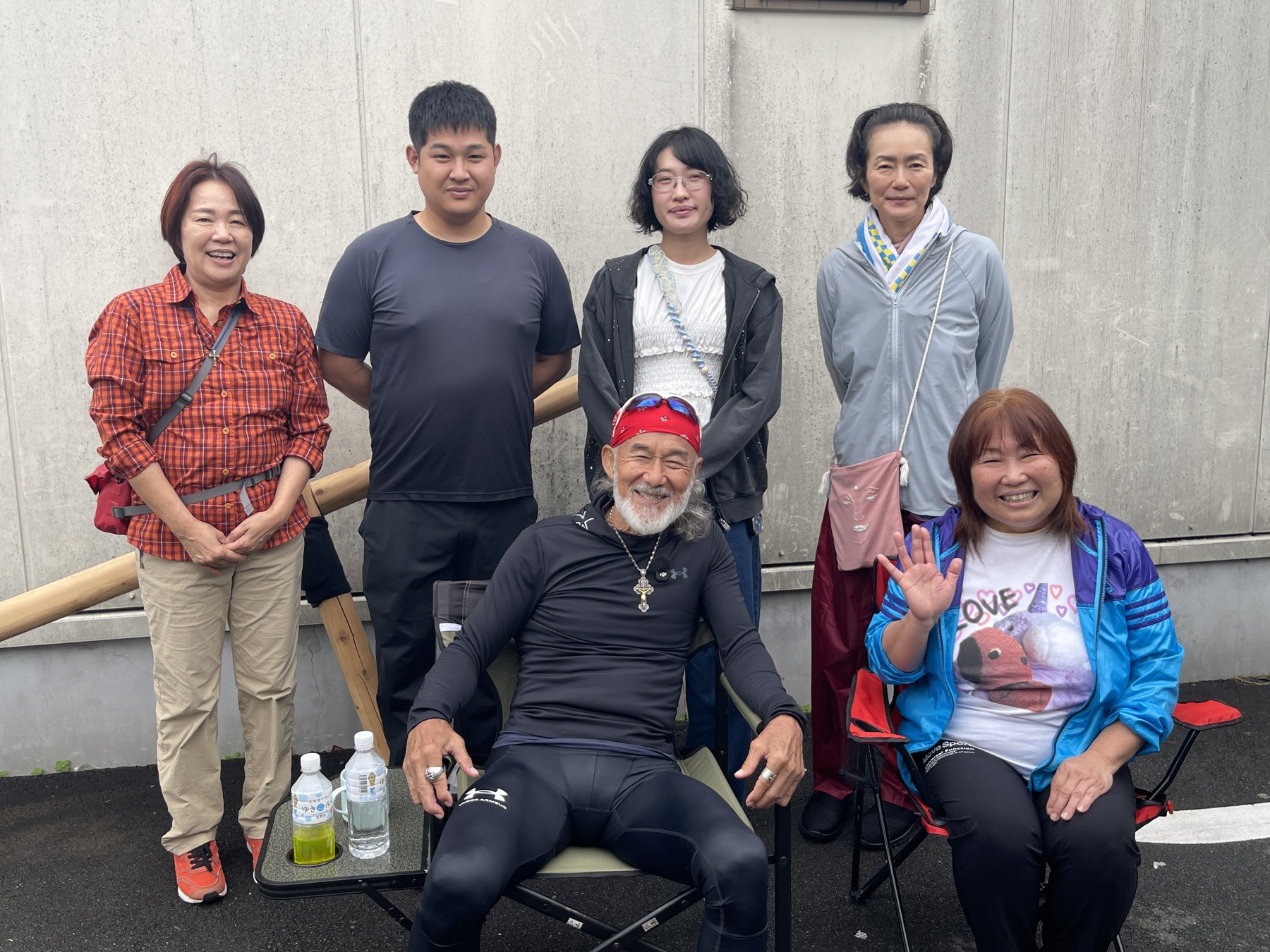 道の途中で合流した仲間と。北海道から、沖縄から、それぞれの思いを持って集まった。